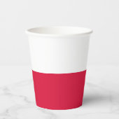 Poolse vlag papieren bekers (Voorkant)