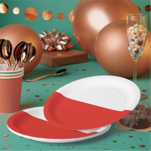 Poolse vlag papieren bordje