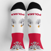 Poolse vlag patriottisch, premie voor duurzaam Pol Sokken (Top)