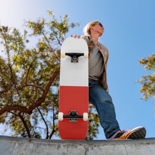 Poolse vlag persoonlijk skateboard (Buiten 1)