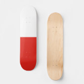 Poolse vlag persoonlijk skateboard (Voorkant)