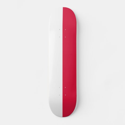 Poolse vlag persoonlijk skateboard (Voorkant)