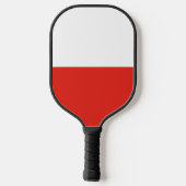 Poolse vlag pickleball paddle (Achterkant)