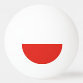 Poolse vlag pingpongbal (Voorkant)