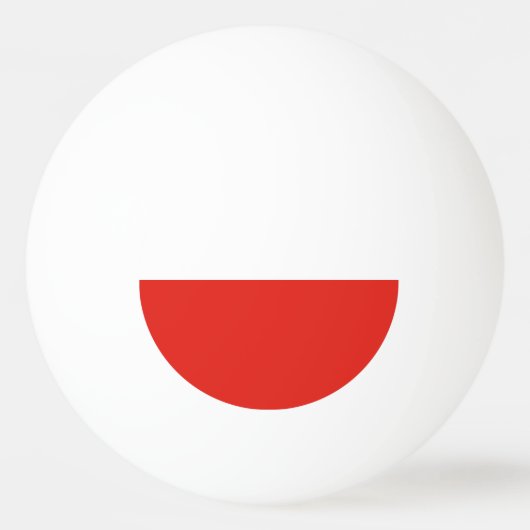 Poolse vlag pingpongbal (Achterkant)