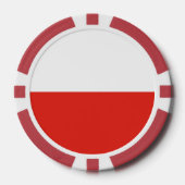 Poolse vlag poker chips (Voorkant)