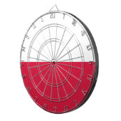 Poolse Vlag (Polen) Dartbord (Voorkant Rechts)