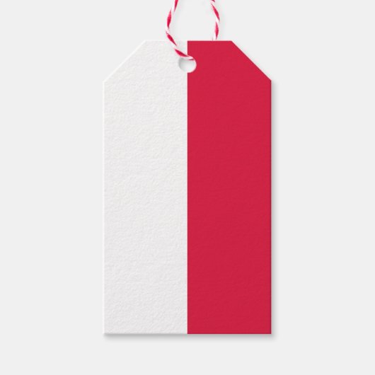 Poolse vlag (Polen) Gift Labels Cadeaulabel (Voorkant)
