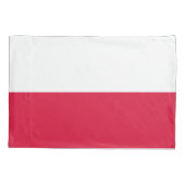 Poolse Vlag (Polen) Kussensloop (Achterkant-Links)
