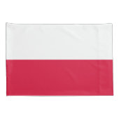Poolse Vlag (Polen) Kussensloop (Achterkant-Rechts)