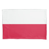 Poolse Vlag (Polen) Kussensloop (Voorkant-Links)