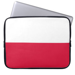 Poolse Vlag (Polen) Laptop Sleeve