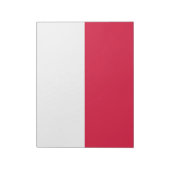 Poolse Vlag (Polen) Notitieblok (Linkerzijde)