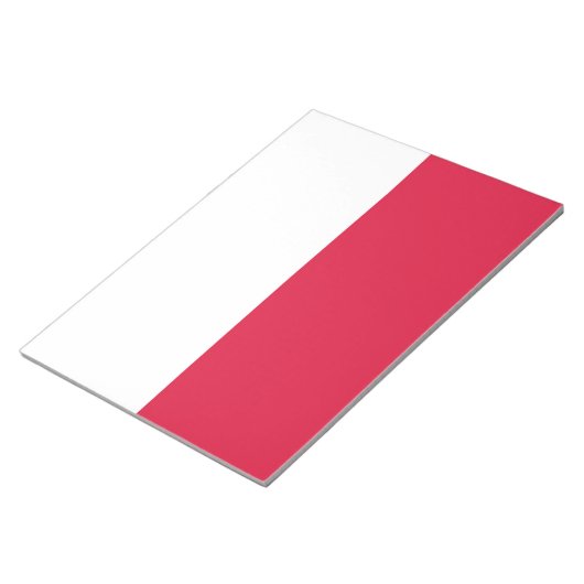 Poolse Vlag (Polen) Notitieblok (Schuin)