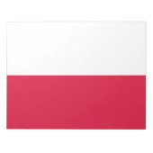 Poolse Vlag (Polen) Notitieblok (Voorkant)