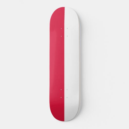 Poolse vlag (Polen) Persoonlijk Skateboard (Voorkant)