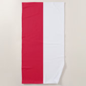 Poolse vlag (Polen) Strandlaken (Voorkant)