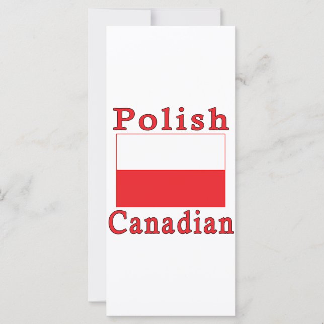Poolse vlag Poolse Canadese (Voorkant)