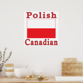 Poolse vlag Poolse Canadese Poster (Keuken)