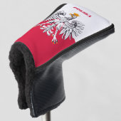 Poolse vlag, Poolse sport Golfclubs Hoesjes Golfheadcover (3/4 voorkant)