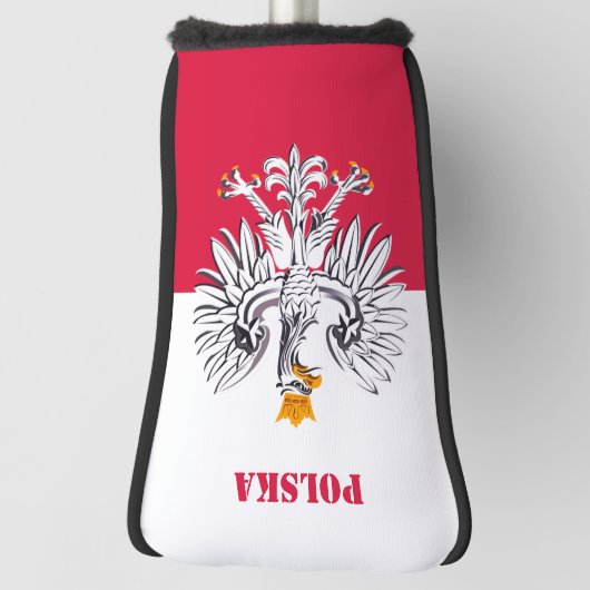 Poolse vlag, Poolse sport Golfclubs Hoesjes Golfheadcover (Draai 90)