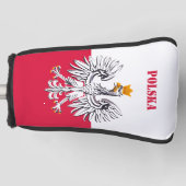 Poolse vlag, Poolse sport Golfclubs Hoesjes Golfheadcover (Voorkant)