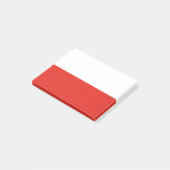 Poolse vlag post-it® notes (Schuin)