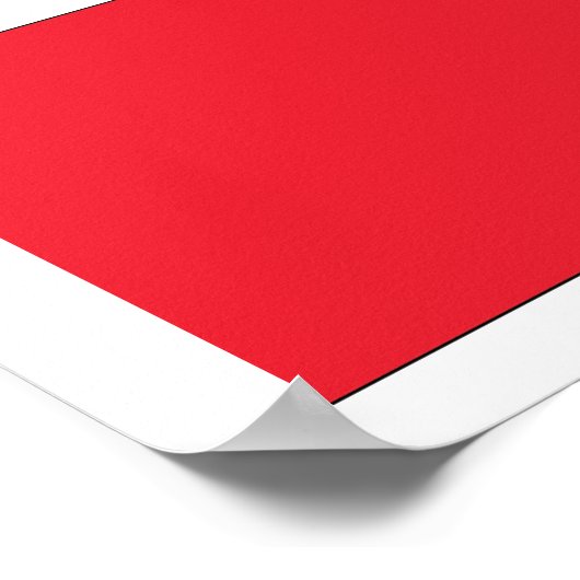 Poolse vlag poster (Hoek)