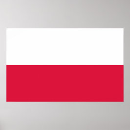 Poolse vlag poster