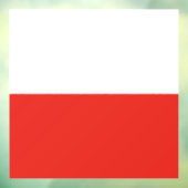 Poolse vlag raamsticker (Vel 3)