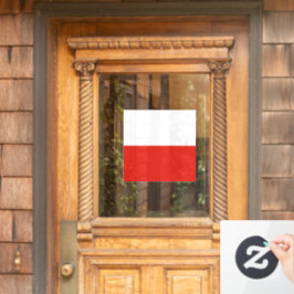 Poolse vlag raamsticker