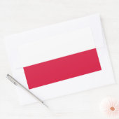 Poolse vlag rechthoekige sticker (Envelop)