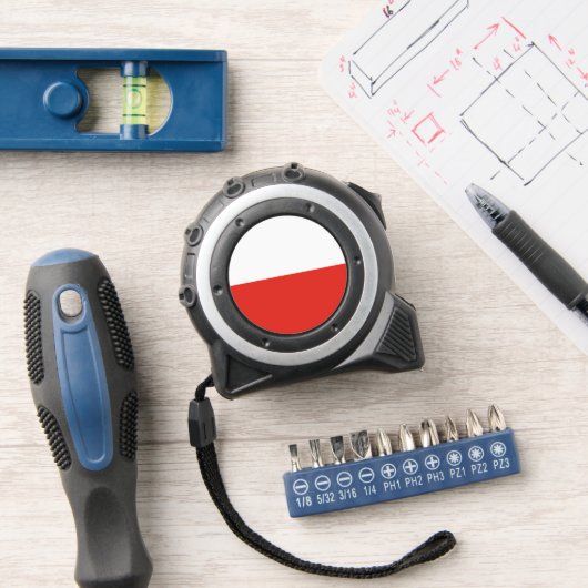 Poolse vlag rolmaat (Workshop)