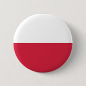 Poolse vlag ronde button 5,7 cm (Voorkant)