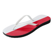 Poolse Vlag Sandalen Teenslippers (Schuin)