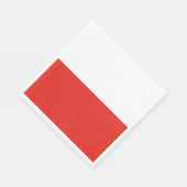 Poolse vlag servet (Hoek)