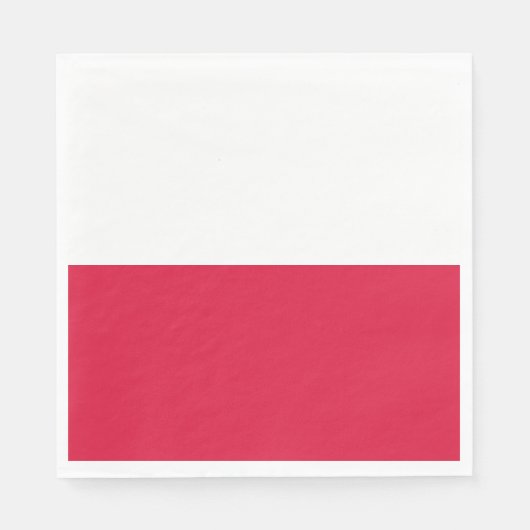 Poolse vlag servet (Voorkant)