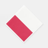 Poolse vlag servet (Hoek)