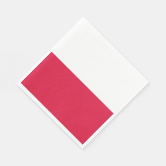 Poolse vlag servet (Hoek)