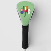 Poolse vlag Shamrock Golfheadcover (Voorkant)
