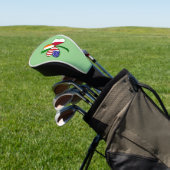 Poolse vlag Shamrock Golfheadcover (Insitu)