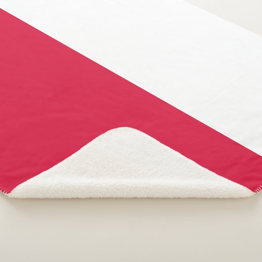 Poolse vlag sherpa deken (3/4)