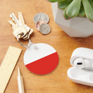 Poolse vlag sleutelhanger