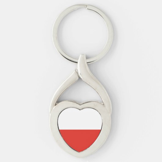 Poolse vlag sleutelhanger (Voorkant)