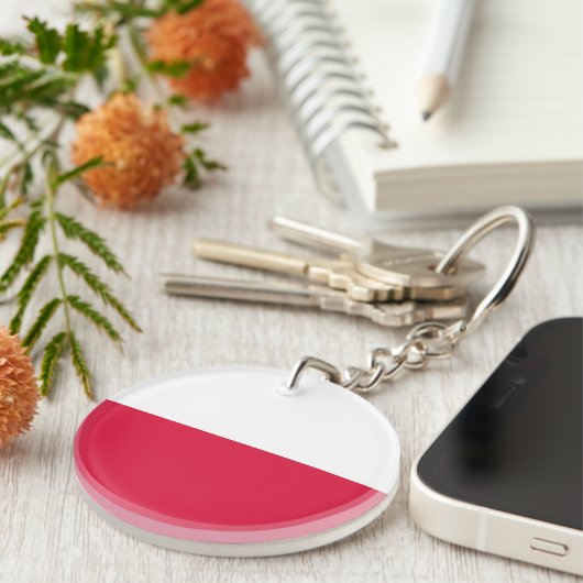 Poolse vlag sleutelhanger (Voorkant Rechts)