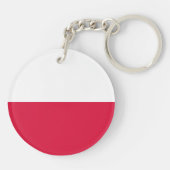 Poolse vlag sleutelhanger (Achterkant)