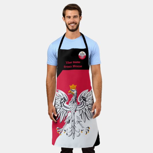 Poolse vlag & smaak van thuis, Polen / Polska Schort (Gedragen)