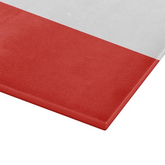 Poolse vlag snijplank (Hoek)