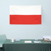 Poolse vlag spandoek (Beurs)