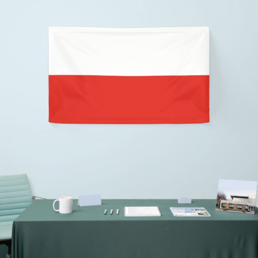 Poolse vlag spandoek (Beurs)